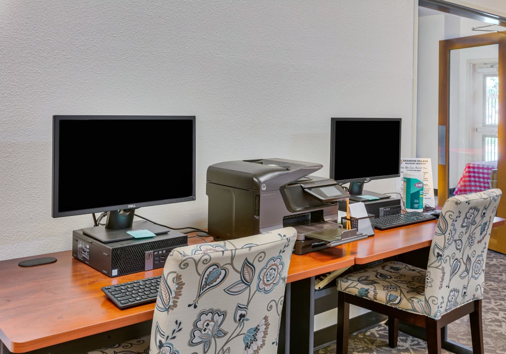 Computer lab at Grandon Village in San Marcos, California