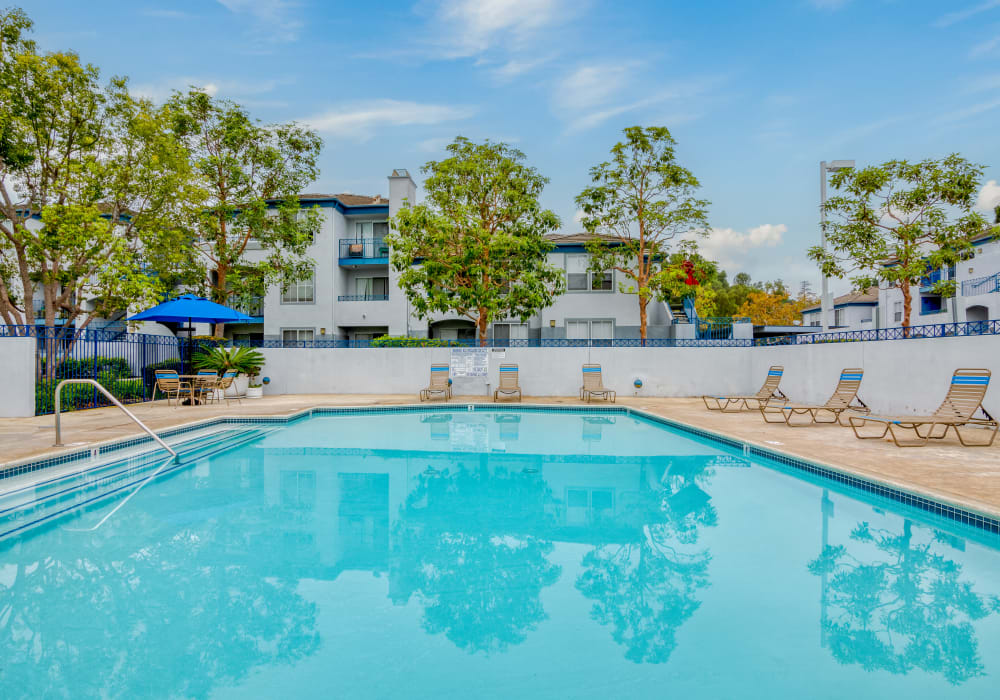 Pool at Woodpark Apartments in Aliso Viejo, California