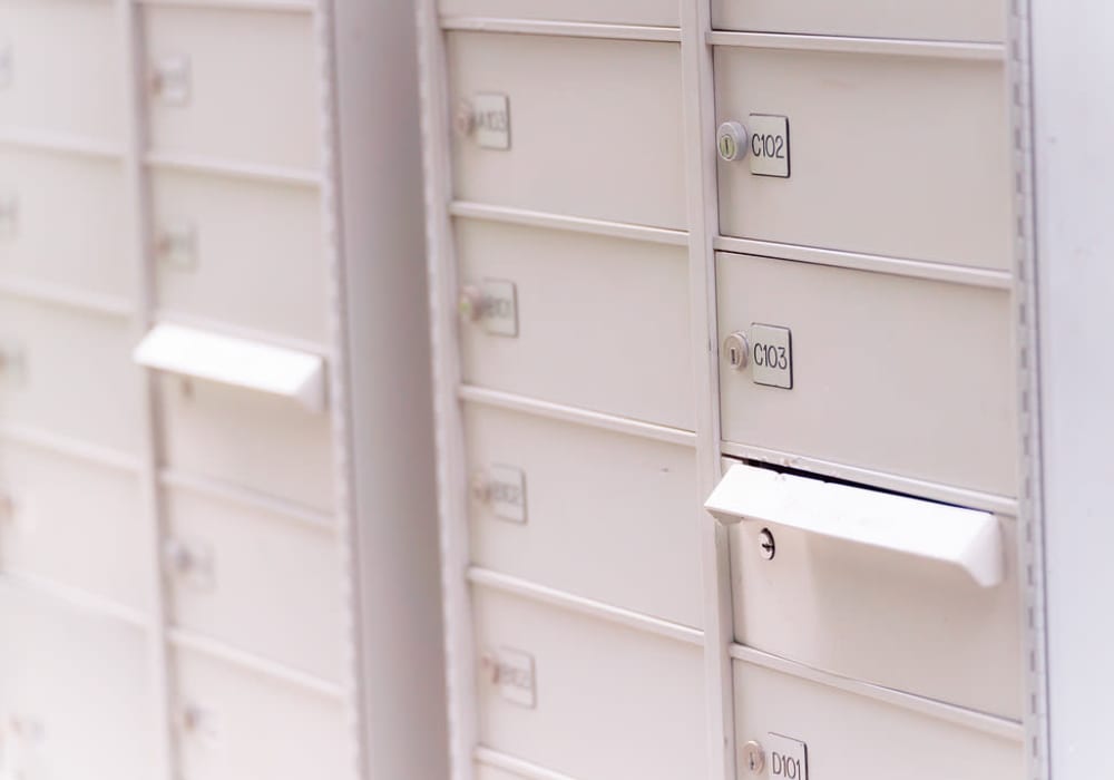 Mail Boxes at Greystone in Costa Mesa, California