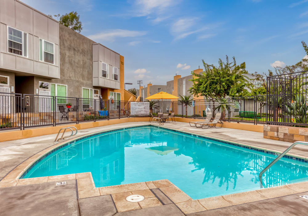Pool at Tesoro Grove Apartments in San Diego, California
