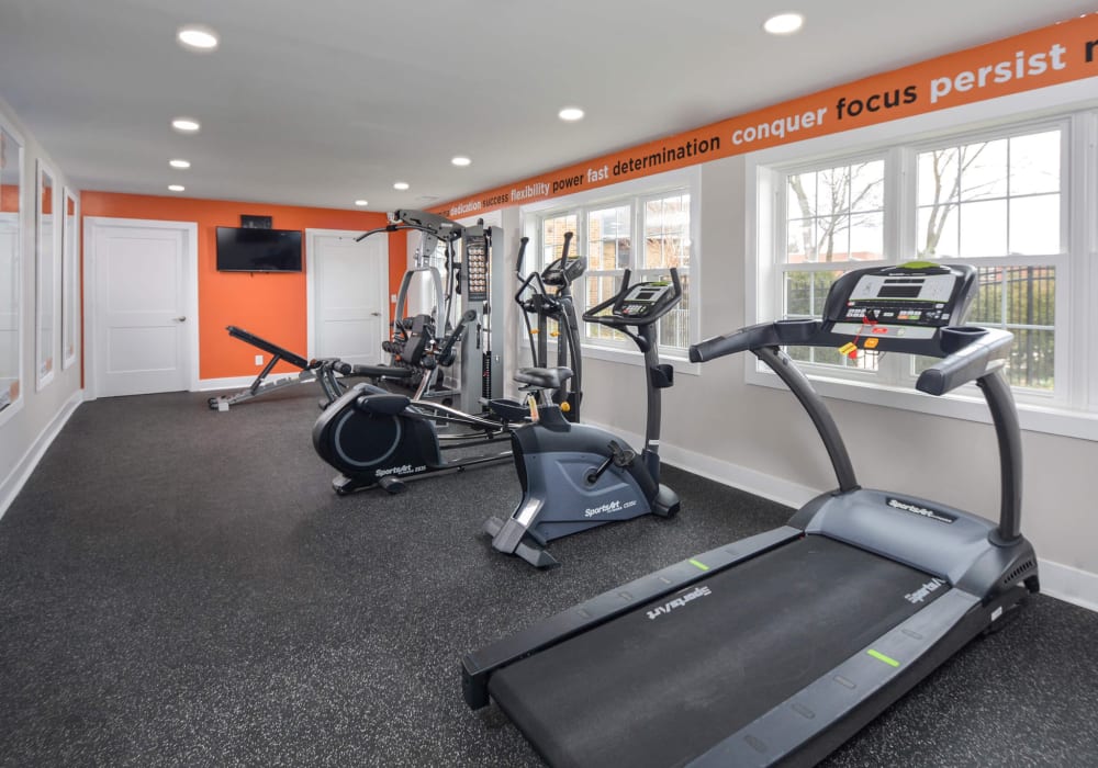 fitness center at Fox Pointe in Hi-Nella, New Jersey