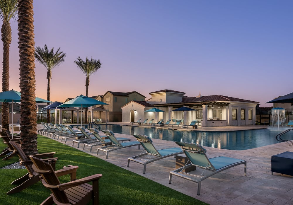 Resort swimming Pool at Las Casas at Windrose in Litchfield Park, Arizona