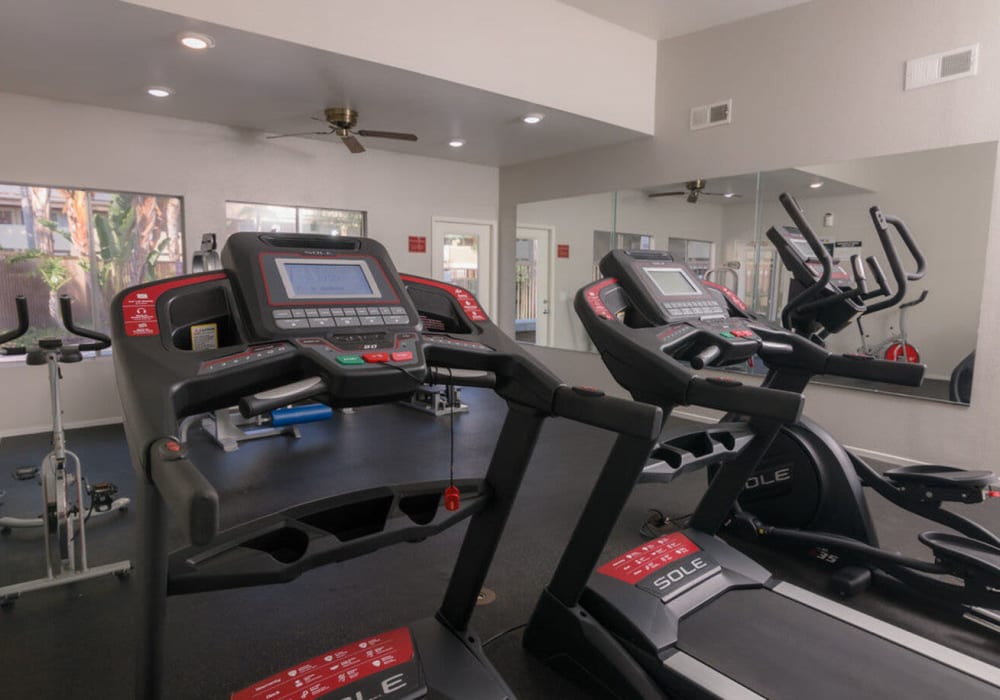Fitness center at Emerald Ridge in Garden Grove, California