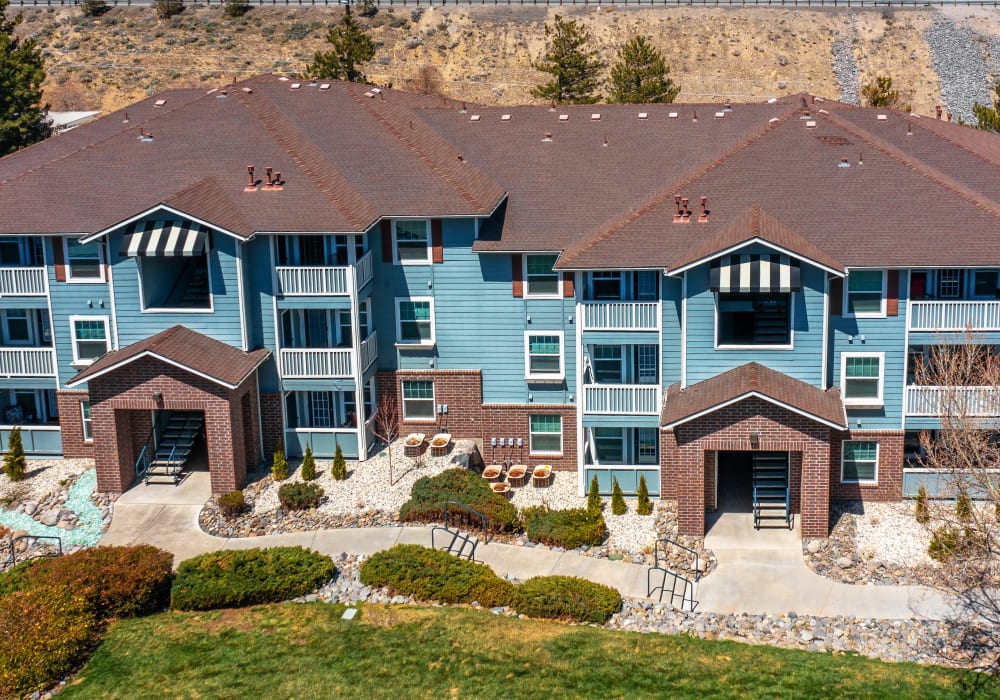 Aerial view of the building at Vista Ridge in Reno, Nevada