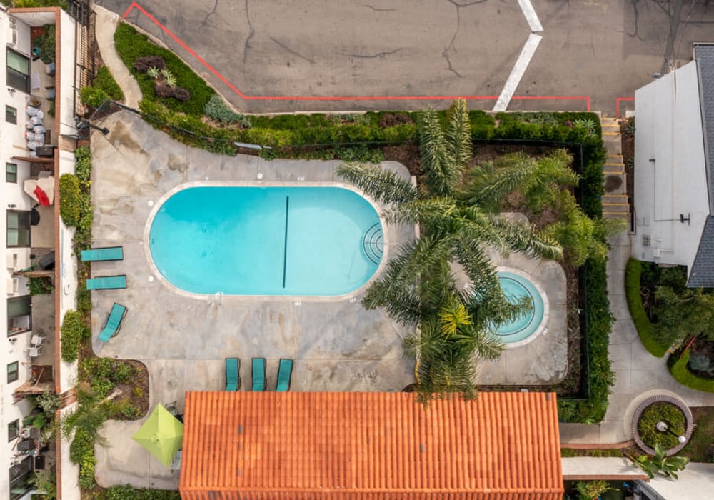 Pool at North Pointe Villas in La Habra, California