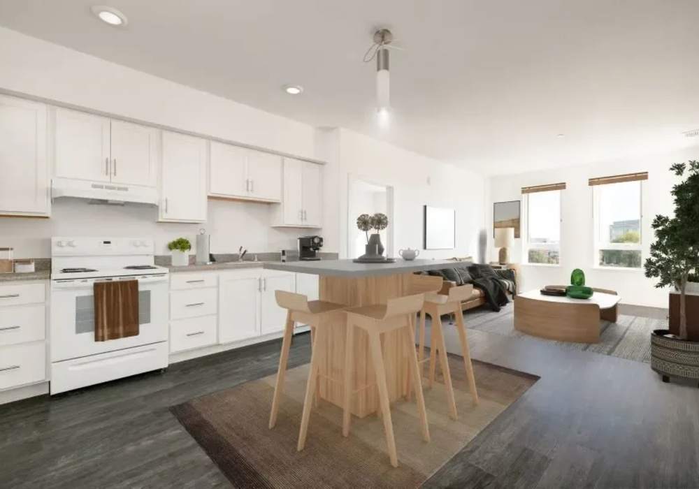 Model apartment at 353 Main Street Family Apartments in Redwood City, California
