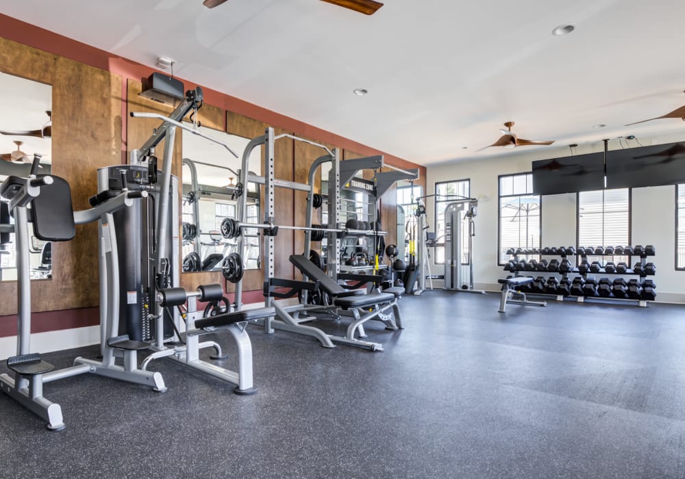 Workout facility at Continuum 115 in Mooresville, North Carolina 