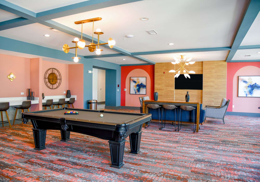 Community gaming area at The Waters at Heritage in Gonzales, Louisiana