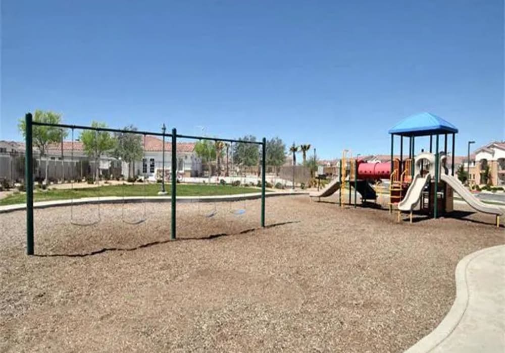 Outdoor playground at Casa Bella in Victorville, California