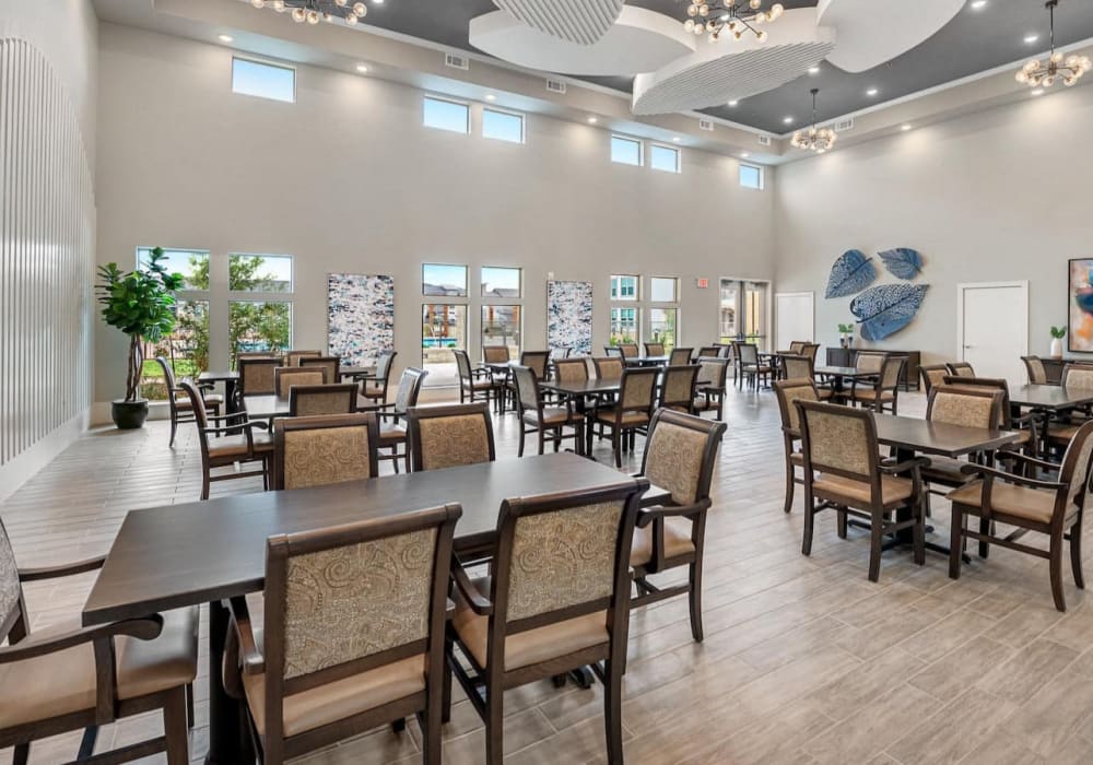 Quality dining area at The Preserve at Gateway in Forney, Texas