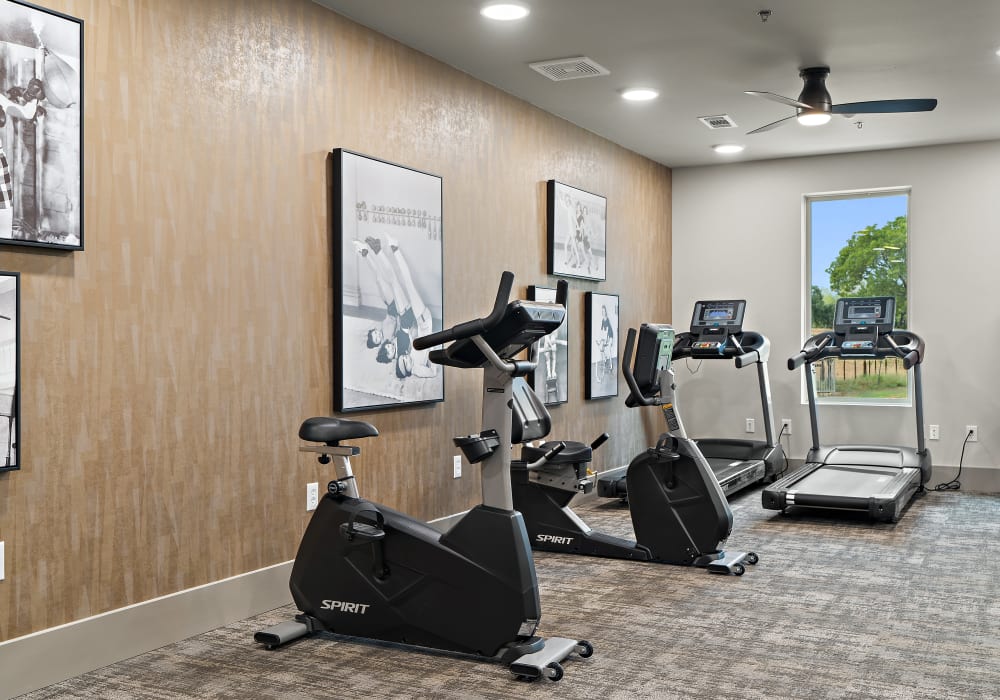 Fitness center at The Preserve at Willow Park in Willow Park, Texas