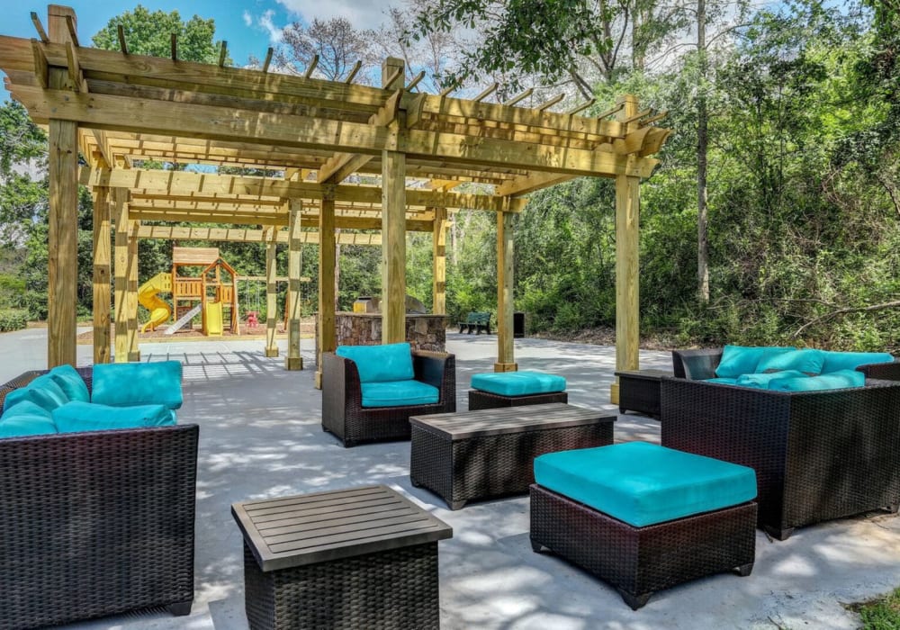 Outdoor lounge at Elevation Hoover in Hoover, Alabama