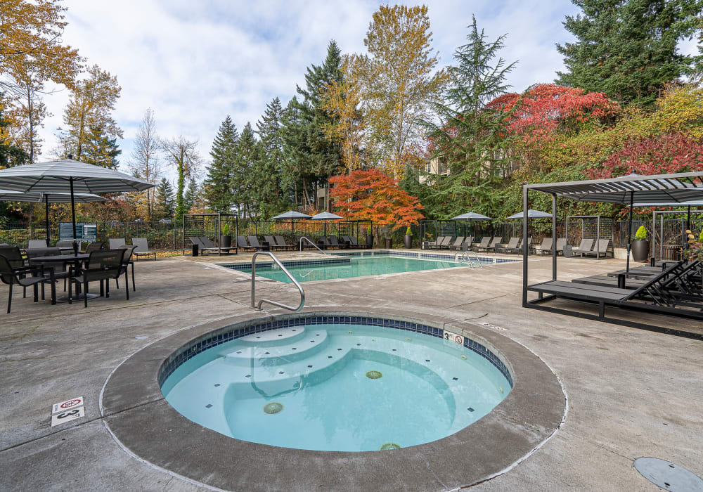 Hot tub at the clubhouse at Timbers at Tualatin in Tualatin, Oregon