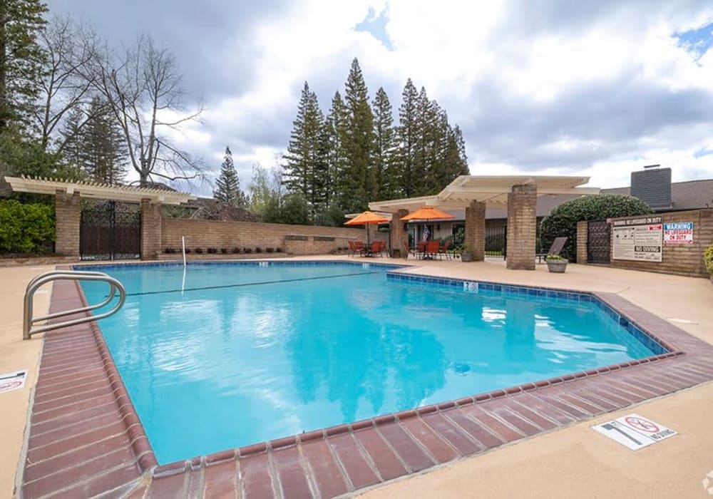 Outdoor swimming pool at Espana East in Sacramento, California