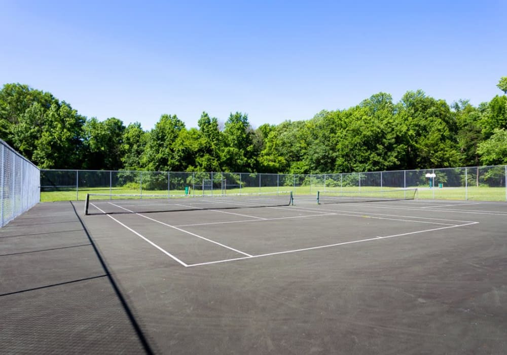 Huge tennis courts at Steeplechase Apartments in Largo, Maryland