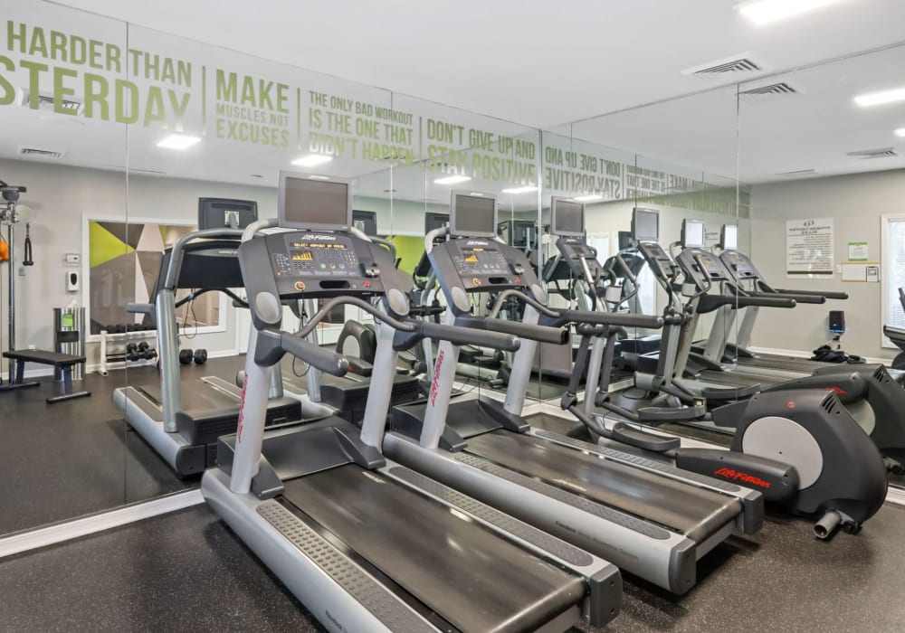 Gym center at Steeplechase Apartments in Largo, Maryland