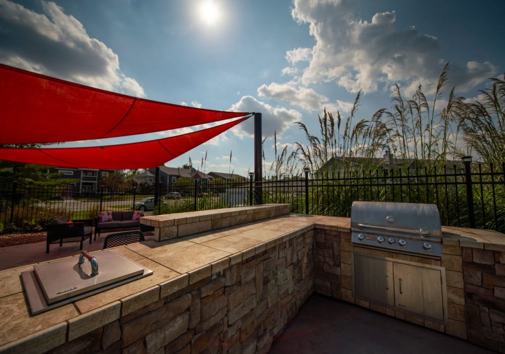 Grill area at Lighthouse Landings in Indianapolis, Indiana