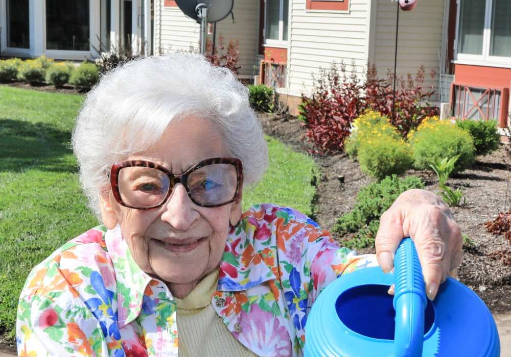 Residents cuddling at Garden View Care Center in St. Louis, MO