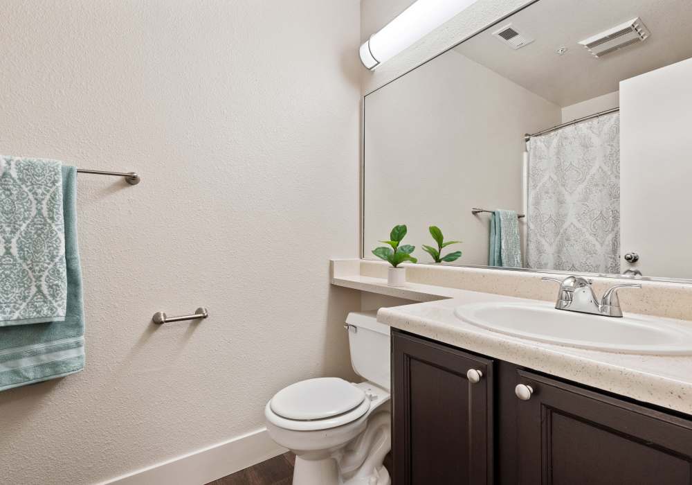 Bathroom at La Vina Apartments in Livermore, California