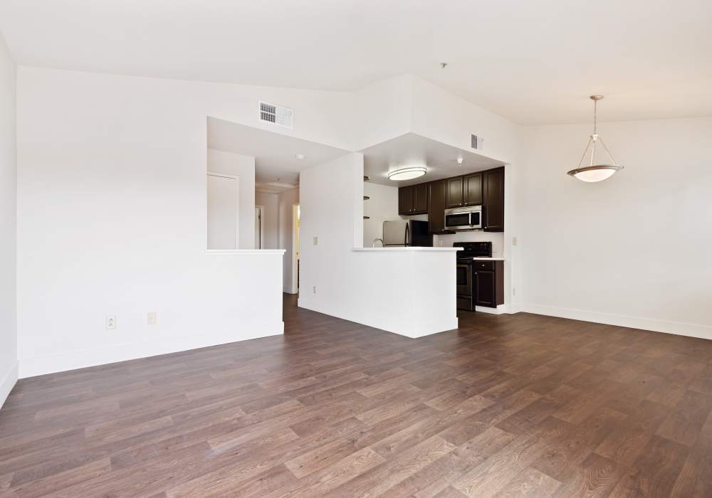 Spacious home interiors at La Vina Apartments in Livermore, California