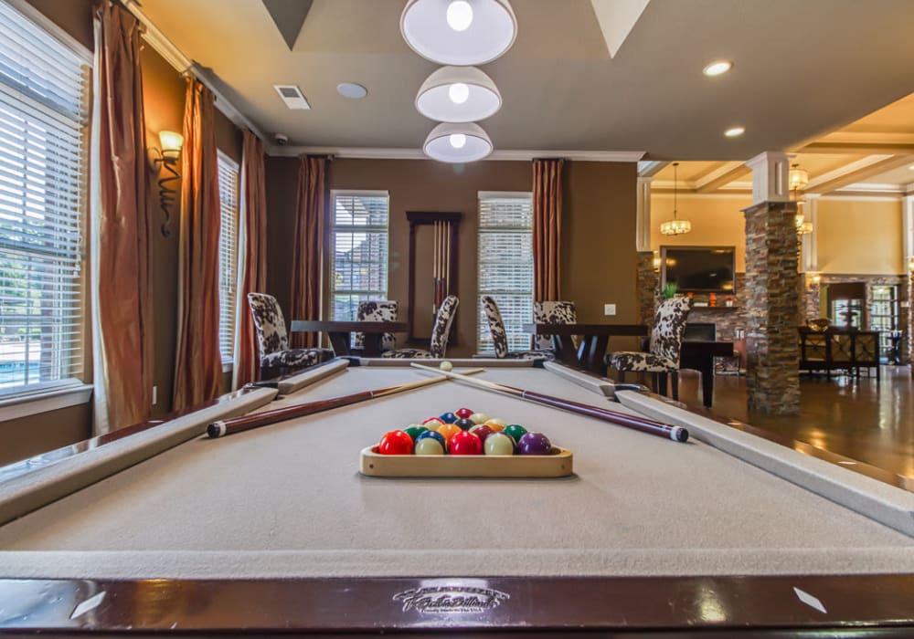 Pool table at Heron Pointe in Nashville, Tennessee