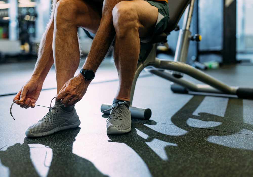 Resident exercising at Merrill Gardens in Seattle, Washington