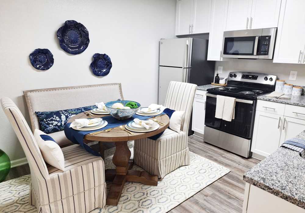 Fully-equipped kitchen at River Landing in Myrtle Beach, South Carolina