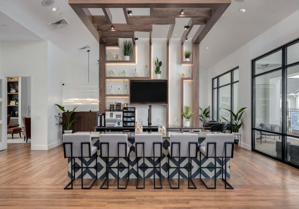 Beautifully designed clubhouse at Cottage Street at eTown in Jacksonville, Florida