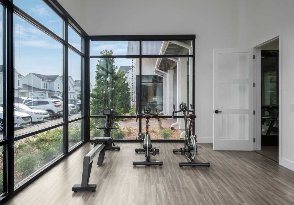 Fitness center at Cottage Street at eTown in Jacksonville, Florida