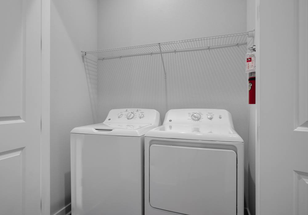 In-home washer and dryer at Cottage Street at eTown in Jacksonville, Florida