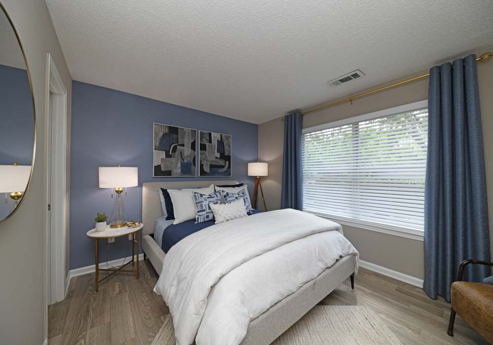 Large bedroom with great natural lighting at Nova at Biltmore Park in Arden, North Carolina