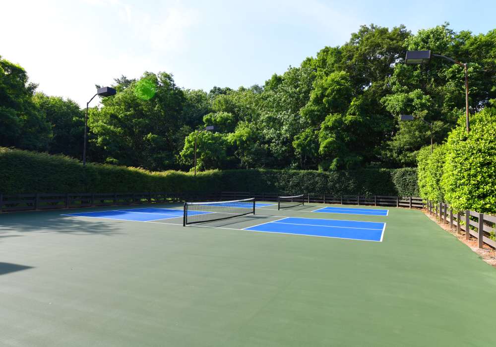 Tennis courts at Nova at Biltmore Park in Arden, North Carolina