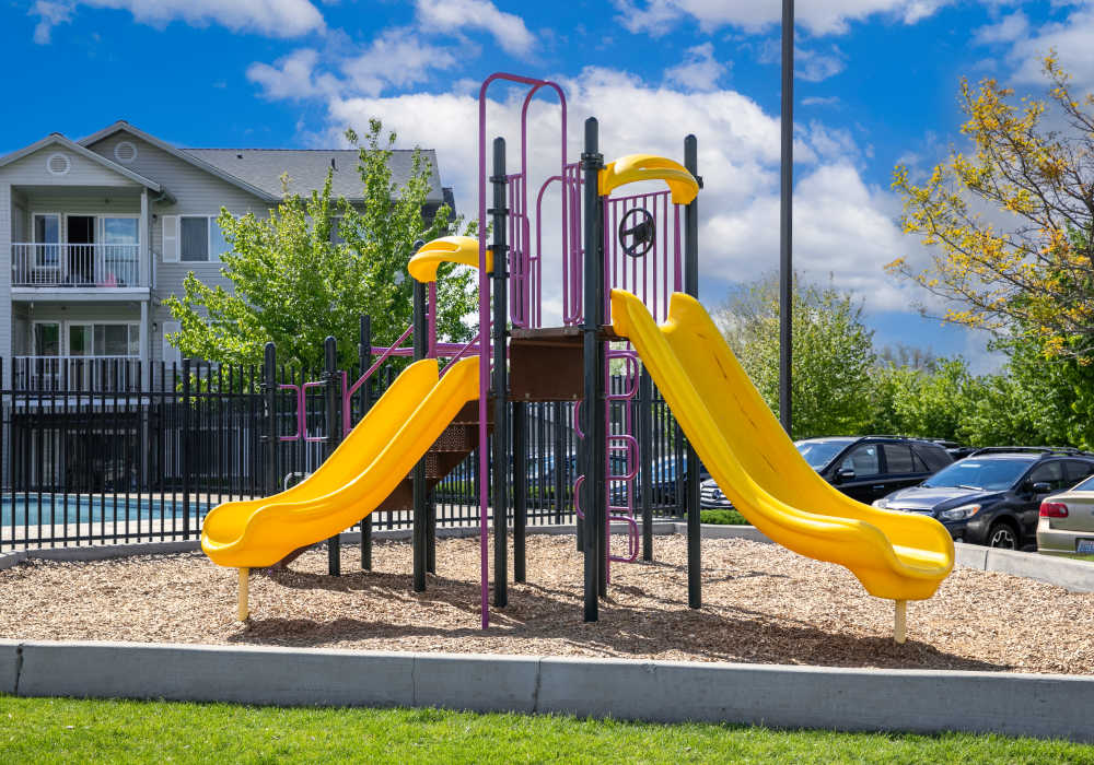 Playground area at Heron Creek Apartments in Moses Lake, Washington