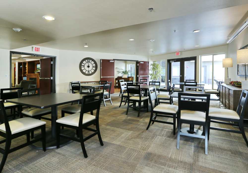  A cozy dining room at The Blakely in Shoreline, Washington