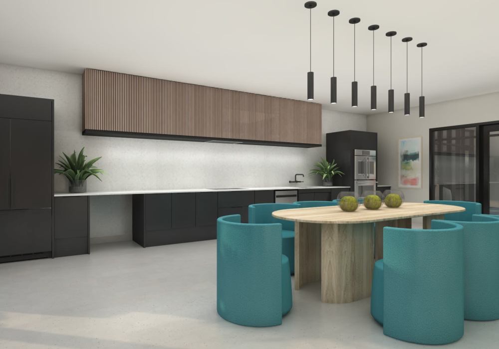 Upscale clubhouse at Zinc 1501 in Sacramento, California