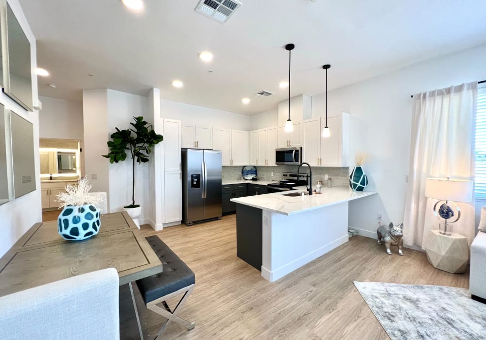 Sleek and stylish kitchen at Zinc 1501 in Sacramento, California