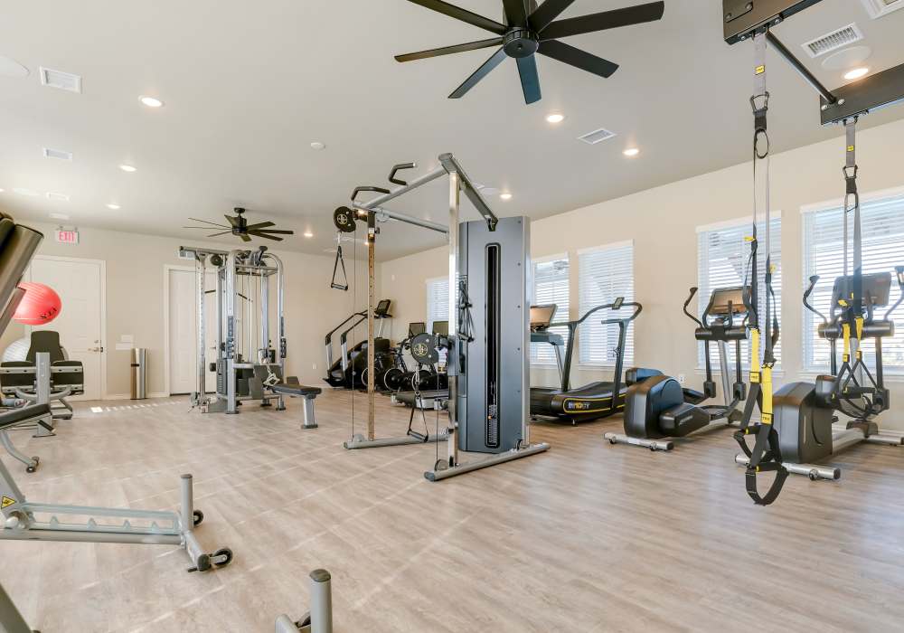 Resident fitness center at BB Living Trails Edge in Centennial, Colorado