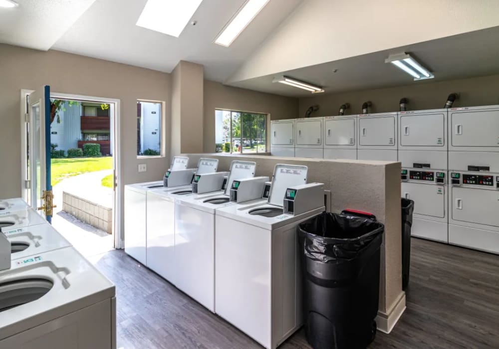 Laundry facility at Gateway Apartments in San Leandro, California