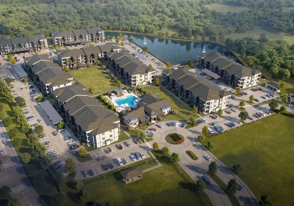 aerial view of The Waters at Crestview in Crestview, Florida