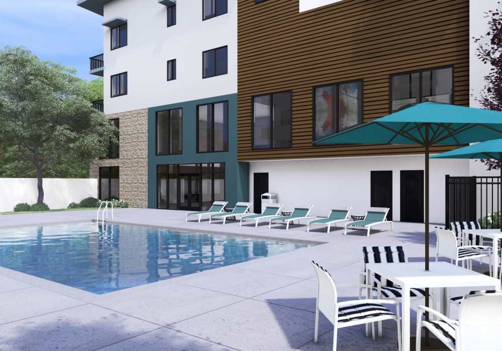 Lounge under the sun next to the pool at Zinc 1501 in Sacramento, California
