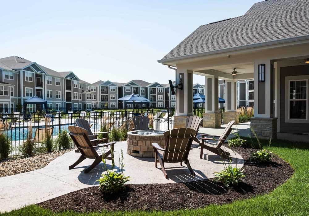 Firepit at Altair At The Preserve in O'Fallon, Missouri