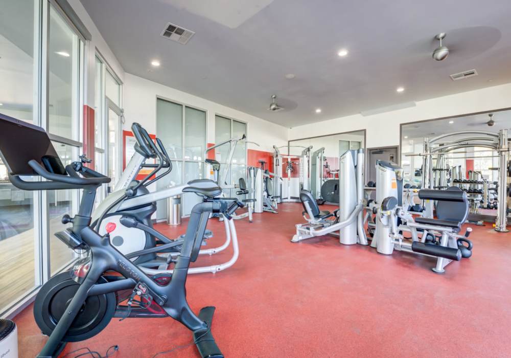 Fitness center at Solterra in San Diego, California