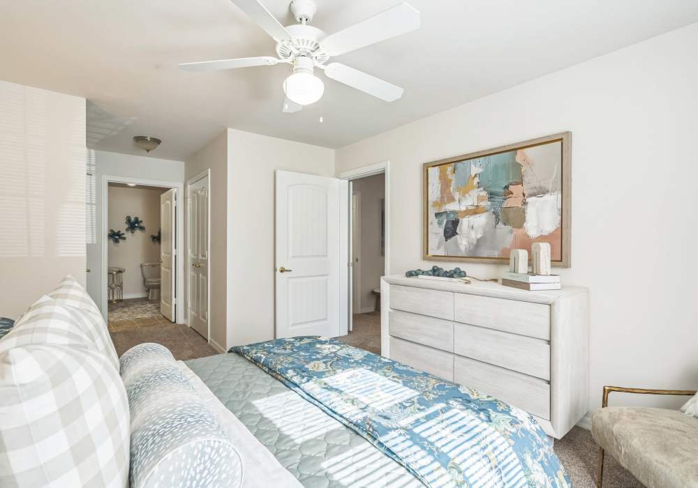 Spacious bedroom at Hayleigh Village in Greensboro, North Carolina