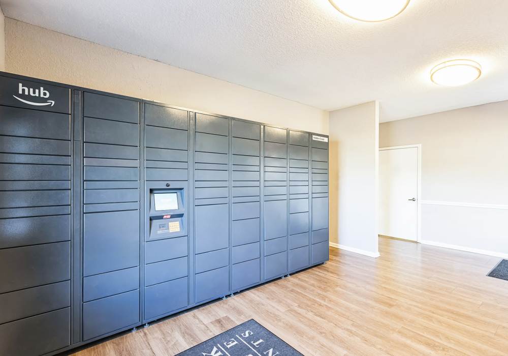 Amazon Package Locker Room at Hidden Creek Village in Fayetteville, North Carolina