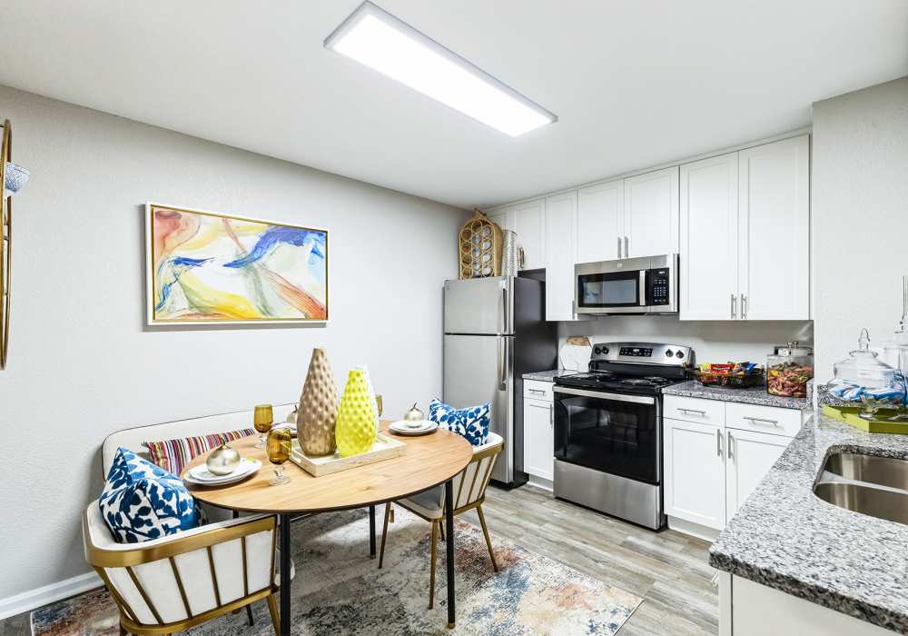 Renovated Kitchen at Hidden Creek Village in Fayetteville, North Carolina