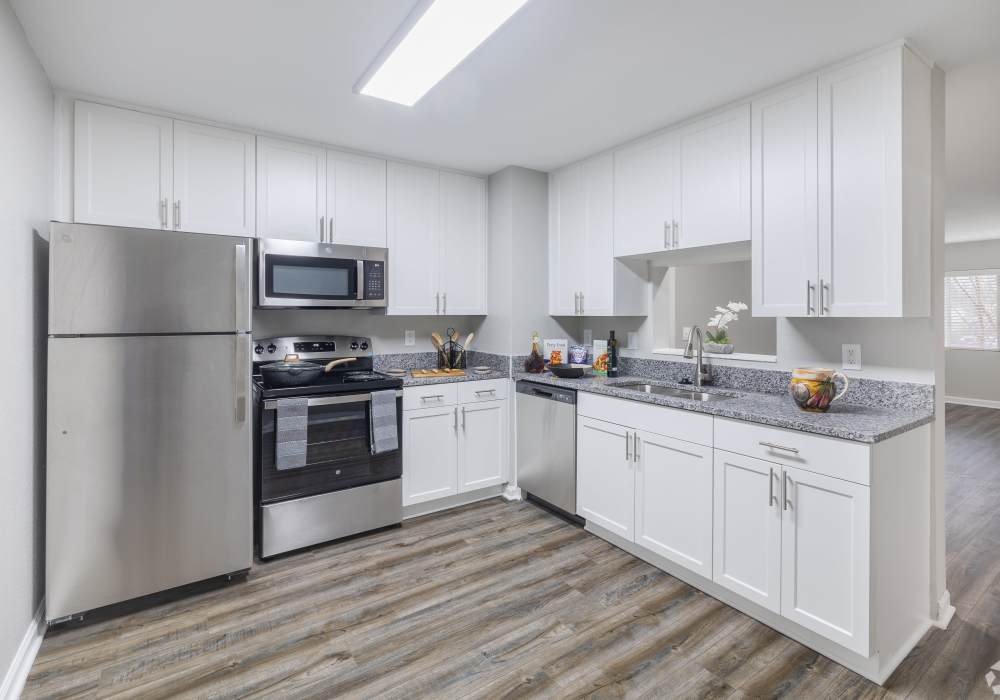 Fully-equipped kitchen at River Landing in Myrtle Beach, South Carolina