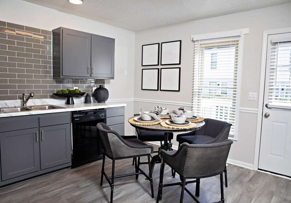 Spacious kitchen with large windows at Edge at Concord in Concord, North Carolina, 
