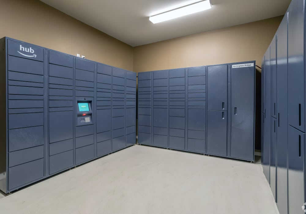 Amazon Package Locker hub at Round Rock, Texas apartments at Arrington Ridge