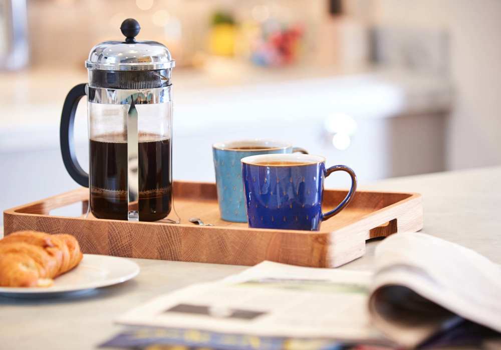 Coffee jug in kitchen at Greer Mill Residences in Greer, South Carolina