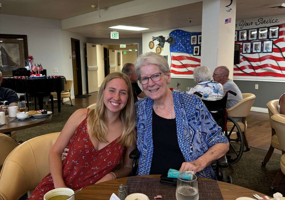 Resident and her daughter at Truewood by Merrill, Fig Garden in Fresno, California